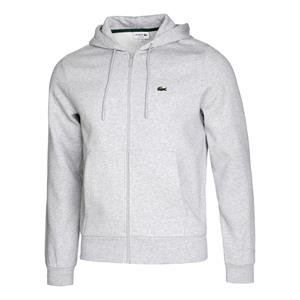 Lacoste Herren Lacoste Sweatshirt mit Kängurutasche aus Fleece - Heidekraut Grau 