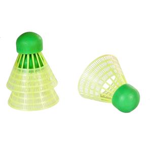 Speed Badminton Shuttles in Koker 3 Stuks Neon Geel/Groen