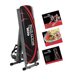 JML Gymform Multi Gym - Full Body - Fitnessbank et Kabels - Verstelbaar En Opklapbaar - 9 Weerstandsniveaus