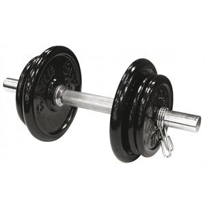 Care Fitness Halterset 10 Kg Staal Zilver/zwart 9-delig
