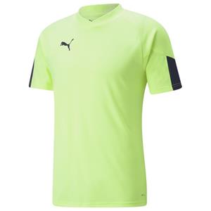 Herren Kurzarm-t-shirt Puma Individual Final Zitronengrün