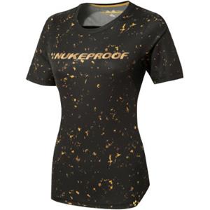 Nukeproof Damen Blackline Kurzarmtrikot (Gold Spec) AW22 - Black-Gold}
