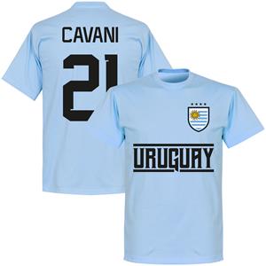 Retake Uruguay Cavani 21 Team T-Shirtichtblauw - Kinderen - 8 Years