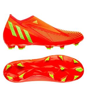 Adidas Predator Edge.3 Veterloze Gras Voetbalschoenen (FG) Rood Groen