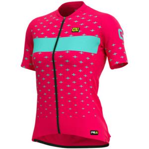 Alé Women's PRR Stars Short Sleeve Jersey - Strawberry-Turquoise}