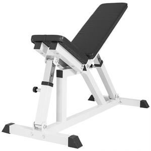 Fitnessbank Wit ultifunctioneel - Verstelbaar - Halterbank