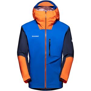 Mammut Norwand Light Hooded Hardshell Jas Blauw/Oranje