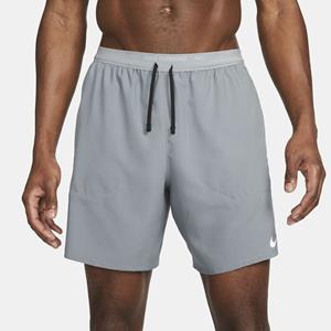 Nike Stride Dri-FIT 2-in-1 hardloopshorts voor heren (18 cm) - Grijs