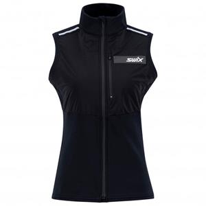 Swix Women's Focus Warm Vest - Hardloopbodywarmer, zwart