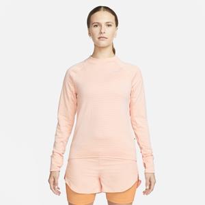 Nike Therma-FIT Hardlooptop met ronde hals voor dames - Roze