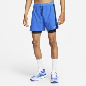 Nike Dri-FIT Stride 2-in-1 hardloopshorts voor heren (13 cm) - Blauw