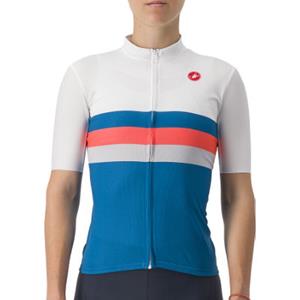 Castelli Women's Velocissima Squadra Jersey SS22 - Marine Blue-Pink-White}