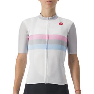 Castelli Women's Velocissima Squadra Jersey SS22 - White-Pastel-Grey}