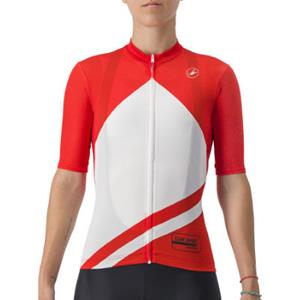 Castelli Women's Club Sport Competizione Jersey SS22 - Rot - Weiß}  - L}