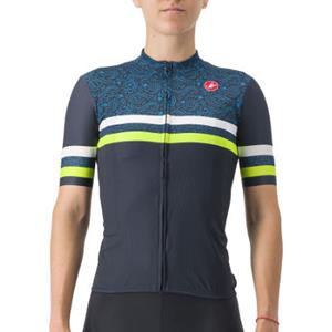 Castelli Women's Moda Squadra Jersey SS22 - Moda Savile Blue-Turquoise-White}