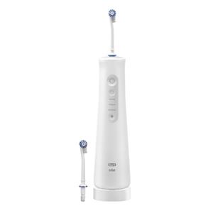 Oral-B AquaCare 6 Munddusche - den Wasserstrahl nur bei Bedarf zu aktivieren, 3 Reinigungsmodi, Wasserintensität für eine intensive, mittlere oder sensitive Reinigung wählen und dabei d