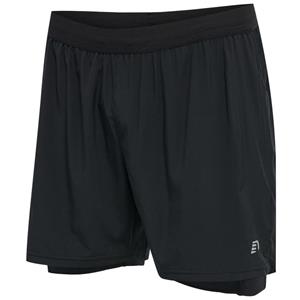Hummel Hardloopshorts Core 2 in 1 - Zwart