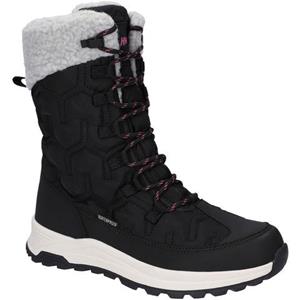 Hi-Tec Sophia Nylon Dames Winter Enkellaarzen Jet Zwart/festival Fuchsia