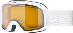 Uvex Elemnt LGL Brillenträger Skibrille Farbe: 1030 white, lasergold lite/clear S1))