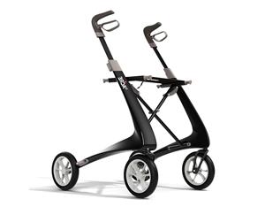 ByACRE Rollator Carbon Ultralight | Zwart - 42 cm zitbreedte