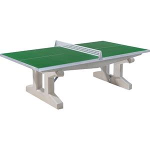 Sport-Thieme Polymeerbeton tafeltennistafel Premium  , Blauw, Lange poot, voor fundering