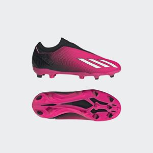 adidas X Speedportal .3 Laceless FG Own Your Football - Pink/Zero Metallic/Schwarz Kinder