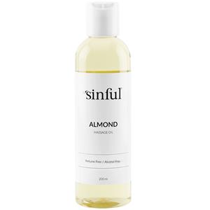 Sinful Amandel Massage Olie 200 ml     - Geel