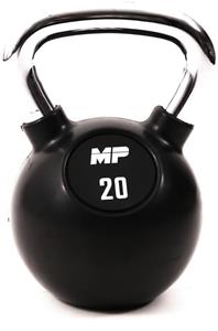 Muscle Power Rubberen Kettlebell - Zwart - 20 kg