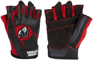 Gorilla Wear Mitchell Training Gloves - Fitness Handschoenen - Zwart / Rood - 2XL