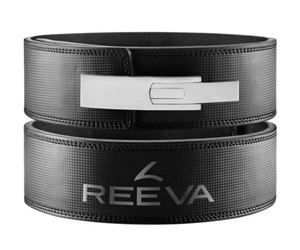 Reeva Sportgear Reeva Carbon Leer Lifting Belt - Zwart - L