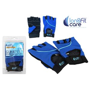 Trainingshandschuhe Longfit Sport Blau/schwarz