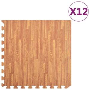 vidaxl Vloermatten 12 st 4,32 EVA-schuim houtnerfprint