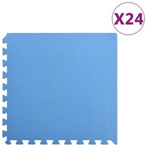 VIDAXL Bodenmatten 24 Stk. 8,64 M² Eva-schaum Blau
