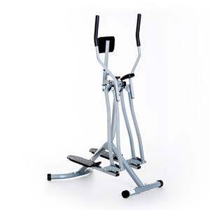 HOMCOM Crosstrainer Ellipsentrainer Ergometer Heimtrainer LCD Display, Stahl, Silber, 96x60x152cm