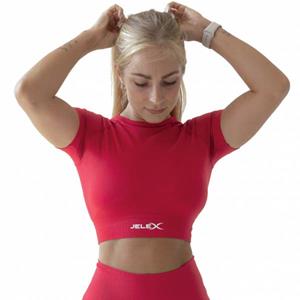 JELEX Chiara Dames Fitness-shirt met korte mouwen rood