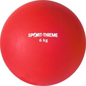 Sport-Thieme Stootkogel  van kunststof, 6 kg, rood, ø 140 mm