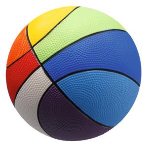 Sport-Thieme PU-Basketbal, Rainbow, ø 200 mm, 300 g