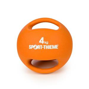 Sport-Thieme Medicinebal met handgrepen, 4 kg, Oranje
