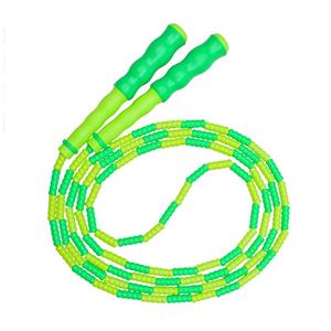 Draagbare duurzame afneembare standaard Bamboe enkele Jump Rope, Groen