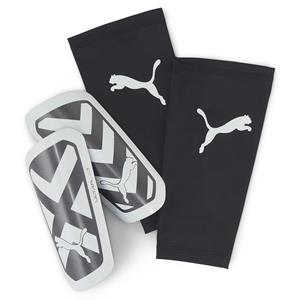 PUMA ULTRA Light Sleeve Football scheenbeschermers voor Dames, Wit/Zwart