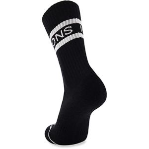 Mons Royale Signature Crew Sock - Fahrradsocken Black / White L