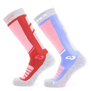 SINNERSKI SOKKEN PRO SOCKS DAMES - ROZE/BLAUW