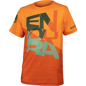 Endura SingleTrack Core Tee Cycling Jersey For Kids Orange