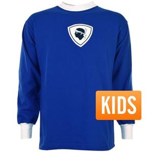 Sportus.nl Bastia Retro Voetbalshirt 1970's - Kinderen