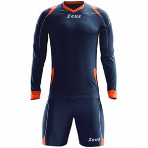 Zeus Paros Keepersset shirt met lange mouwen en shorts Navy Rood