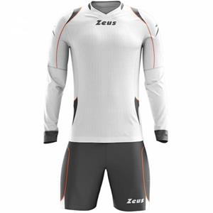 Zeus Paros Keepersset shirt met lange mouwen en shorts witgrijs