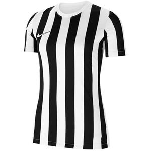 Nike Voetbalshirt Dri-FIT Striped Division IV - Wit/Zwart Dames