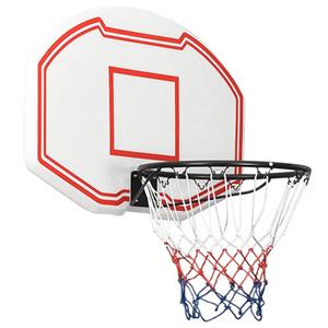 Basketbalbord 90x60x2 Cm Polyetheen Wit