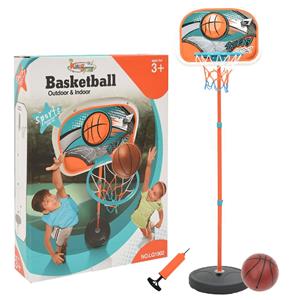 VidaXL Basketbalset Draagbaar Verstelbaar 133-160 Cm