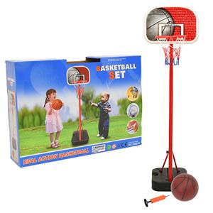 VidaXL Basketbalset Draagbaar Verstelbaar 138,5-166 Cm